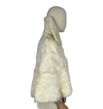 Load image into Gallery viewer, Original 1930's or 1940's Vintage White Fur Evening Cape with Stunning Collar - Vintage Winter Wedding Cape