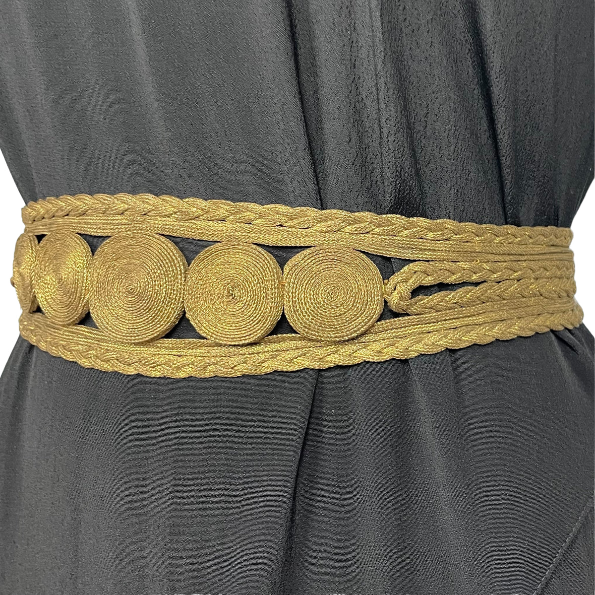 Exceptionally Beautiful Original 1930's Gold Lame Belt Plaited with