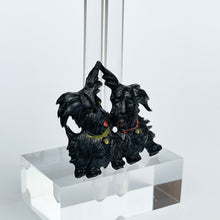 Load image into Gallery viewer, Original 1940's Brooch with Two Black Dogs