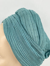Load image into Gallery viewer, Original 1940’s Sea Foam Green Fabric Turban - Fabulous Vintage Hat