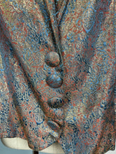 Load image into Gallery viewer, 1930s 1940s Gold, Pink and Blue Lame Jacket - Bust 40”