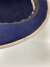Load image into Gallery viewer, Original 1940s Blue and Grey Two Tone Felt Hat with Felt Trim - AS IS