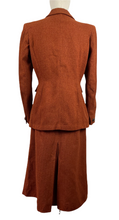 Load image into Gallery viewer, Original 1930s Chestnut Tweed Walking Suit - Exquisite Colour - Bust 34 35 36
