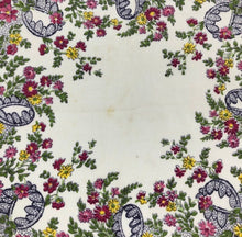Load image into Gallery viewer, 1940s Pink Crepe Floral Hankie
