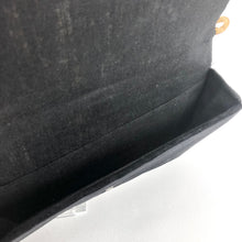 Load image into Gallery viewer, Vintage Black Velvet Evening Bag with Metallic Gold Embroidery