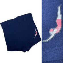 Load image into Gallery viewer, Original 1930's Mens Jantzen Navy Woollen Swimming Trunks - Vintage Swimwear *