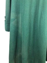 Load image into Gallery viewer, 1940s Green Wool Coat with Real Fur Collar Trim - Bust 38 48
