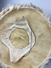 Load image into Gallery viewer, Original 1950's Black and White Feather Platter Hat - AS IS