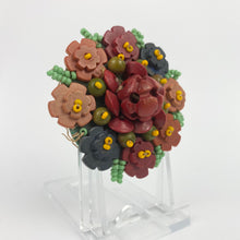 Load image into Gallery viewer, 1930s Czechoslovakian Colourful Wooden Beaded Brooch - Statement Piece