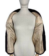 Load image into Gallery viewer, Original 1940’s CC41 Dark Brown Pinstripe Jacket - Beautifully Tailored Piece - Bust 36 37