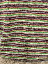 Load image into Gallery viewer, Original 1950s Fair Isle Roses Knit with Colourful Stripes - Bust 36 37