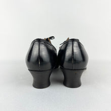 Load image into Gallery viewer, Original 1940s CC41 Black Leather Lace Up Shoes - UK Size 6.5*