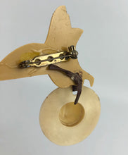 Load image into Gallery viewer, Vintage Plastic Cowboy Hat and Saddle Brooch