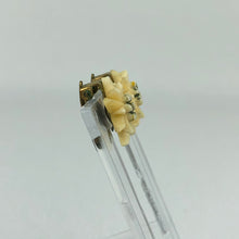 Load image into Gallery viewer, Vintage 1930s 1940s Carved Edelweiss Clip On Earrings