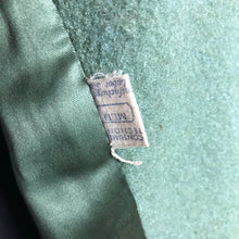 Load image into Gallery viewer, 1940s Sage Green Wool Coat with Real Fur Collar Trim - Bust 38 40