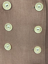 Load image into Gallery viewer, Original 1940's Warm Brown Linen Double Breasted Suit - Bust 36