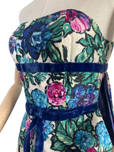 Load image into Gallery viewer, Exceptionally Beautiful Original 1950's Silk Evening Gown with Satin Lined Drapes - Bust 30