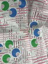 Load image into Gallery viewer, Reproduction Pretty 1930's Spots and Stripes Blouse in Blue, White, Green and Pink - Bust 34 35