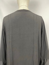 Load image into Gallery viewer, Original 1920s 1930s Black Edge to Edge Coat with Chevron Detail - Bust 38"