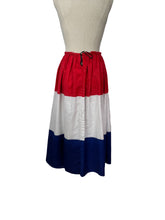Load image into Gallery viewer, Original 1940's Red, White and Blue Skirt Made from the Netherlands Flag - Victory Skirt