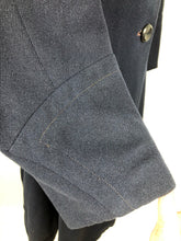 Load image into Gallery viewer, 1940s Volup Fit and Flair Princess Coat in Navy Wool - Bust 38 40 42