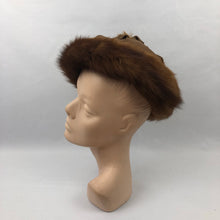 Load image into Gallery viewer, Vintage 1950s Fur Trimmed Hat