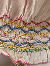 Load image into Gallery viewer, Original 1930’s Hungarian Embroidered Blouse in Pale Pink Crepe - Petite