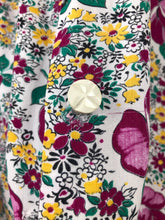 Load image into Gallery viewer, 1940s Floppy Cotton Dress with Pink Roses Print - Bust 40 42