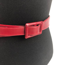 Load image into Gallery viewer, Original 1940s Ox Blood Leather Belt - Waist 25 26 27