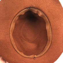 Load image into Gallery viewer, 1930s 1940s Chestnut Felt Fedora with Chocolate Brown Velvet Trim