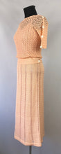 Load image into Gallery viewer, Original 1930s Crochet Skirt and Top Set - B34