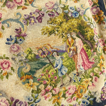 Load image into Gallery viewer, 1920s 1930s Petit Point Black Floral Evening Bag