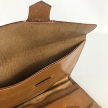 Load image into Gallery viewer, Original 1940s Gents' Pig Skin Brown Leather Wallet - Deadstock