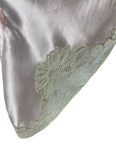 Load image into Gallery viewer, Original 1930's 1940's Pale Pink Satin Bed Jacket with Lace Trim - Bust 34 36