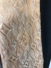 Load image into Gallery viewer, 1920s 1930s Black Textured Crepe Coat with Gold Lining and Glass Buttons - Bust 38 40
