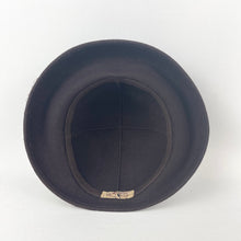 Load image into Gallery viewer, Original 1930's or 1940's Dark Brown Felt Hat by Jacoll with Net Trim *
