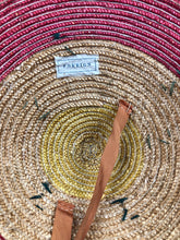 Load image into Gallery viewer, Original 1950s Tri Coloured Conical Straw Hat - Perfect Summer Hat