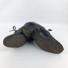Load image into Gallery viewer, CC41 1940s Black Leather Walking Shoes - UK 3.5