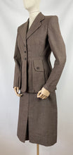 Load image into Gallery viewer, Original 1940s CC41 Brown Wool Suit - Bust 35 36
