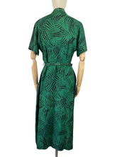 Load image into Gallery viewer, Original Mode O’Day Green and Black Belted Day Dress - Bust 36 38 *