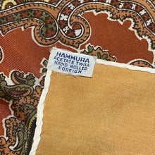 Load image into Gallery viewer, Vintage Paisley Print Scart In Autumnal Shades of Chestnut, Brown, Green and Yellow - Makes a Great Headscarf