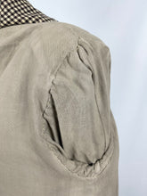 Load image into Gallery viewer, Original 1930s 1940s Brown and Cream Houndstooth Check Three Way Coat - Bust 38 40 42