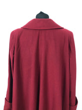 Load image into Gallery viewer, 1940s 11011 True Volup Burgundy Wool Coat by Windsmoor - Bust 48" 50"