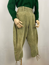 Load image into Gallery viewer, RESERVED DO NOT BUY Original Women's Land Army Corduroy Breeches - Waist 30