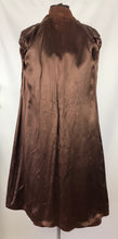 Load image into Gallery viewer, 1940s Chocolate Brown Fit and Flair Grosgrain Princess Coat - Bust 36 38