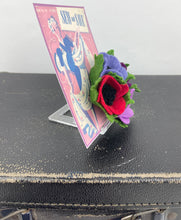 Load image into Gallery viewer, 1940's Felt Flower Anemone Corsage - Pretty Wartime Posy Brooch - Lilac, Red, Mauve and Purple