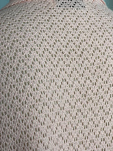 Load image into Gallery viewer, Original 1950's Pink Machine Knitted Bed Jacket with Satin Bow Tie - Sweet Cardigan - Bust 36