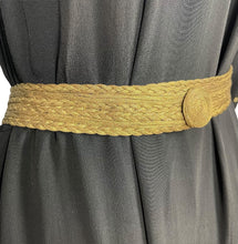 Load image into Gallery viewer, Exceptionally Beautiful Original 1930's Gold Lame Belt - Plaited with Swirls - Waist 29 30