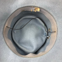 Load image into Gallery viewer, Original 1930s Cornflower Blue Fedora with Grosgrain Trim