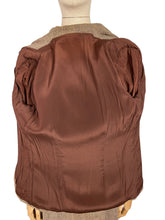 Load image into Gallery viewer, Original 1930's Stylish Dark Brown and Light Brown Tweed Walking Suit - Bust 38